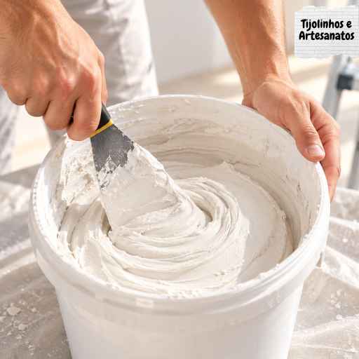 Passo 3: preparo do gesso cola em um recipiente limpo